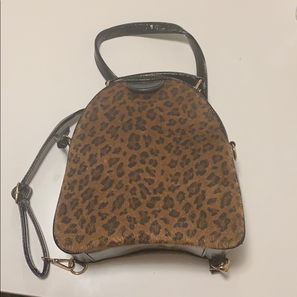 Leopard purse backpack